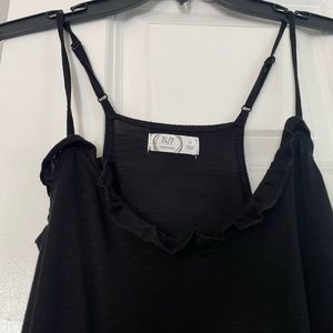 Maurice’s cotton black spaghetti strap summer top small